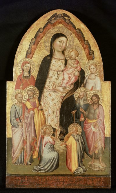 Madonna and Child Enthroned by Master of St. Verdiana